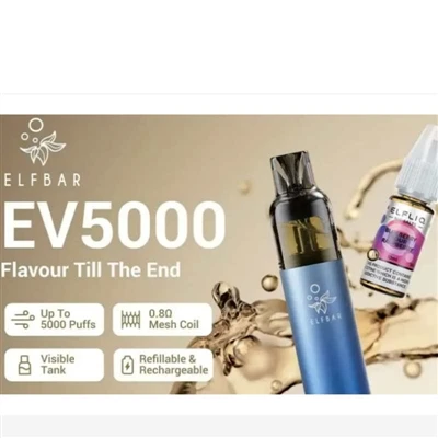 Az ELFBAR EV5000 újratölthető elektronikus cigarettát dob ​​piacra az Egyesül...