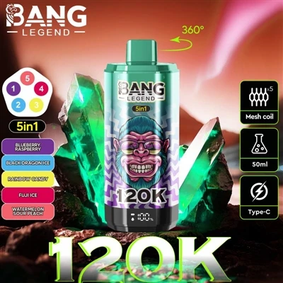 BANG LEGEND 120K, megtapasztalhatja a legnagyobb élvezetet