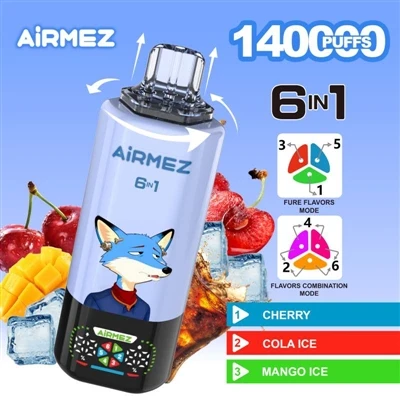 Airmez 6-in-1 140000: Újradefiniáljuk az eldobható e-cigaretták teljesítményé...