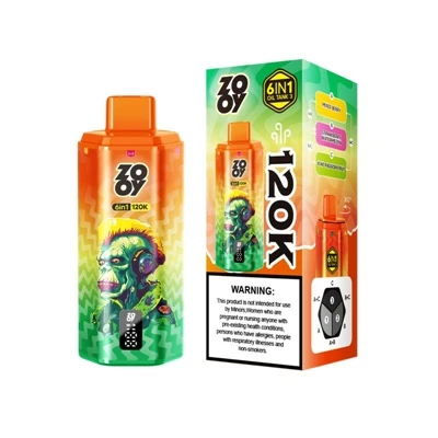 ZOOY 120K 6IN1: Prémium több-ízű eldobható E-cigaretta nagy-kapacitású haszná...