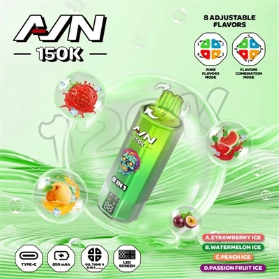 AIM AVN 150K PUFFS – A tartós, eldobható e-cigaretták új generációja|60mL nag...