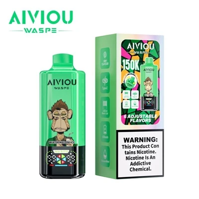 WASPE Aiviou 6 in 1 150K Puffs eldobható vape – nagy-kapacitású, több-funkció...