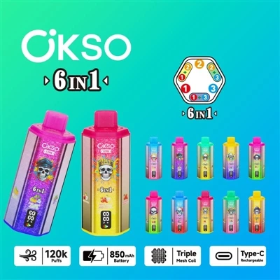 OKSO 120000 6in1: Átfogó elemzés a csúcskategóriás-hat-az-egyben eldobható e-...