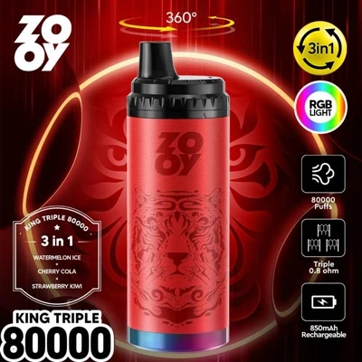 ZOOY KING 3-in-1 80000 Puff eldobható vape: Technológiai innováció és mélyreh...