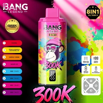 Bang Legend 300K – Az eldobható e-cigareták tartósságának határainak feszegetése