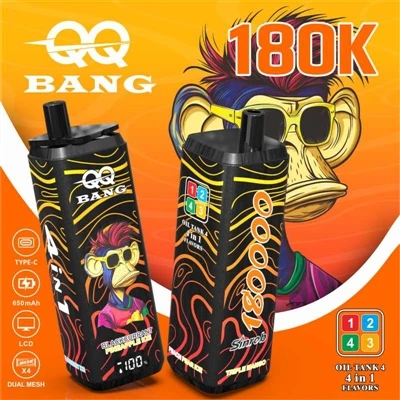 QQ BANG 180K 4 az 1-ben: egy cigaretta, négy íz – egy hordozható buli fiatalo...