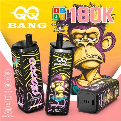 QQ BANG 180K 4 az 1-ben: A végső Vape-élmény négy ízzel egy menetben
