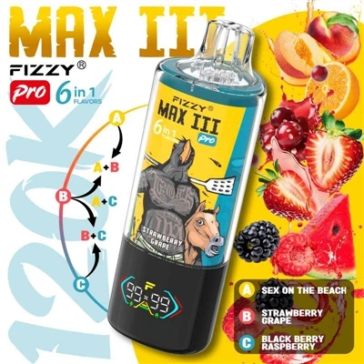 Fizzy MAXIII Pro 120K Puffs Vape: egy eszköz, amely valóban megérti a lusta e...