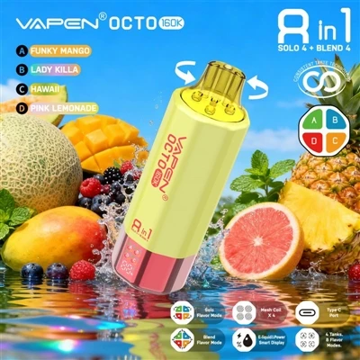 Vapen Octo 160K puff 8 az 1-ben: amikor a többféle íz már nem trükk, hanem mi...