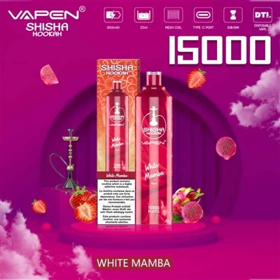 VAPEN SHISHA HOOKAH 15000: Nagy-kapacitású E-cigaretta, amely zsebre teszi a ...