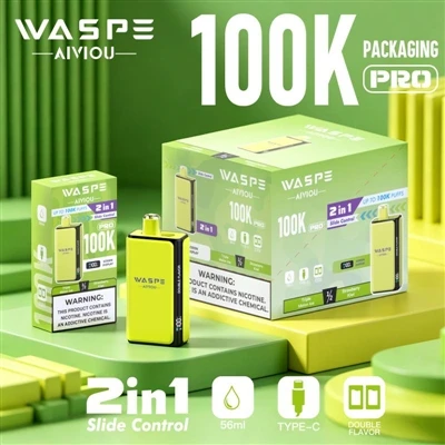 Waspe Double Flavor 100K Pro: Amikor az eldobható vape nemet mond az „unalomra”