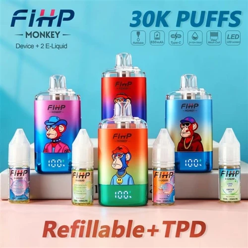 FIHP MONKEY 30K újratölthető vape: új választás a hosszú akkumulátor-élettart...
