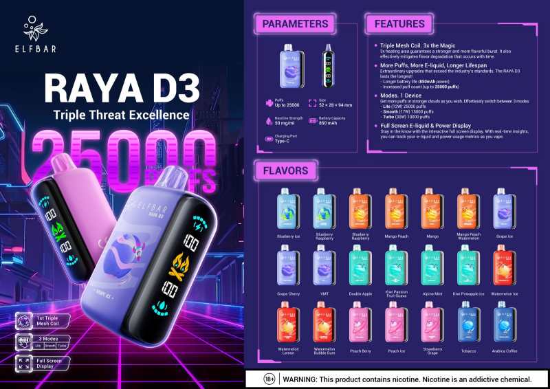 ELFBAR RAYA D3 25000 2