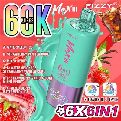 Fizzy Max III 60K 6 in 1 íz